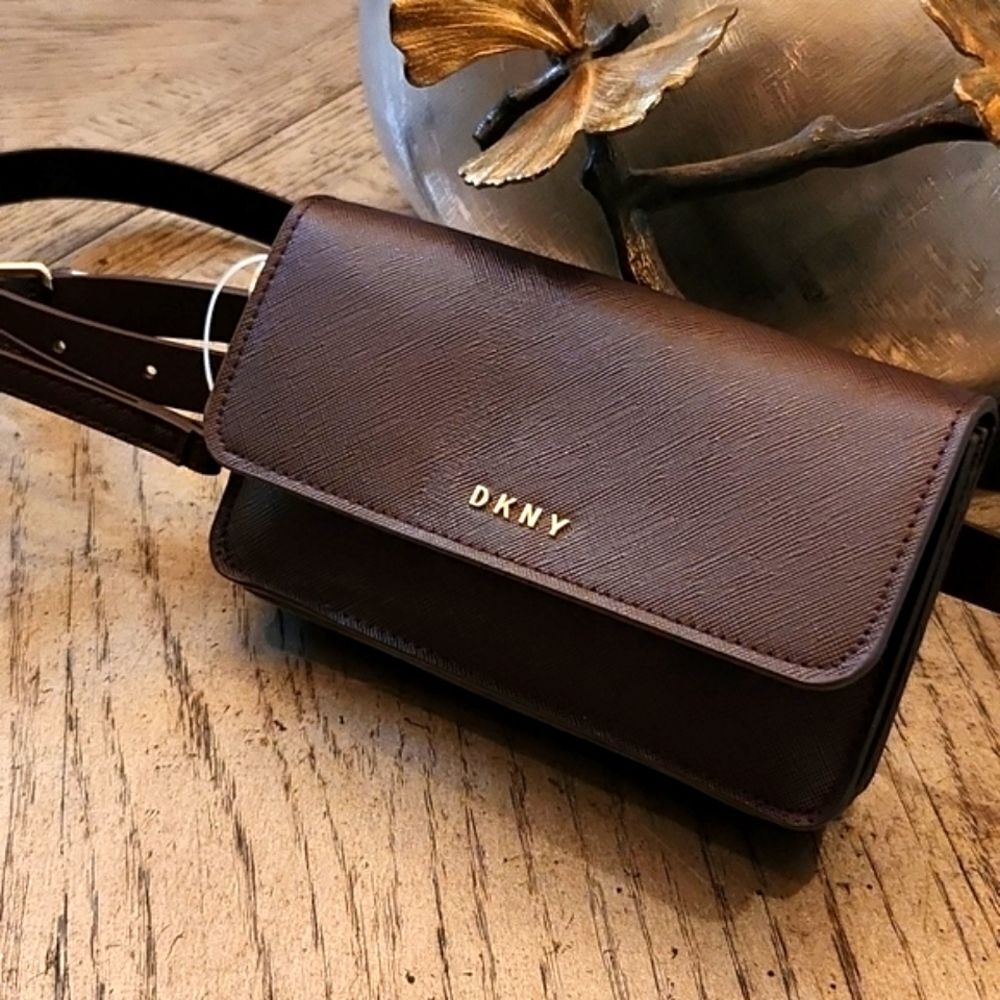 DKNYΒ brownβwalletβbeltβbagβ1XβNWT